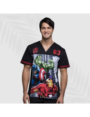 Camisa animada Avengers