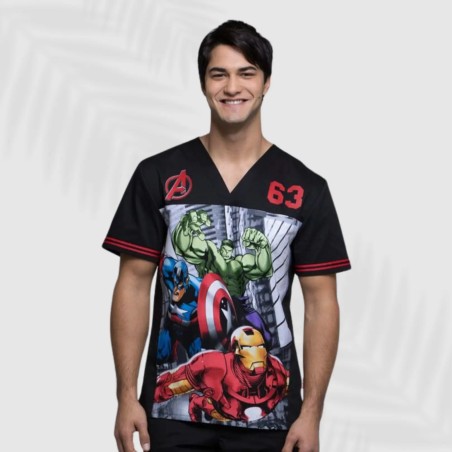 Camisa animada Avengers