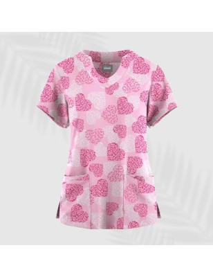 Blusa animada de corazones