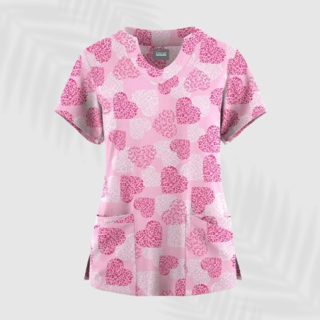 Blusa animada de corazones