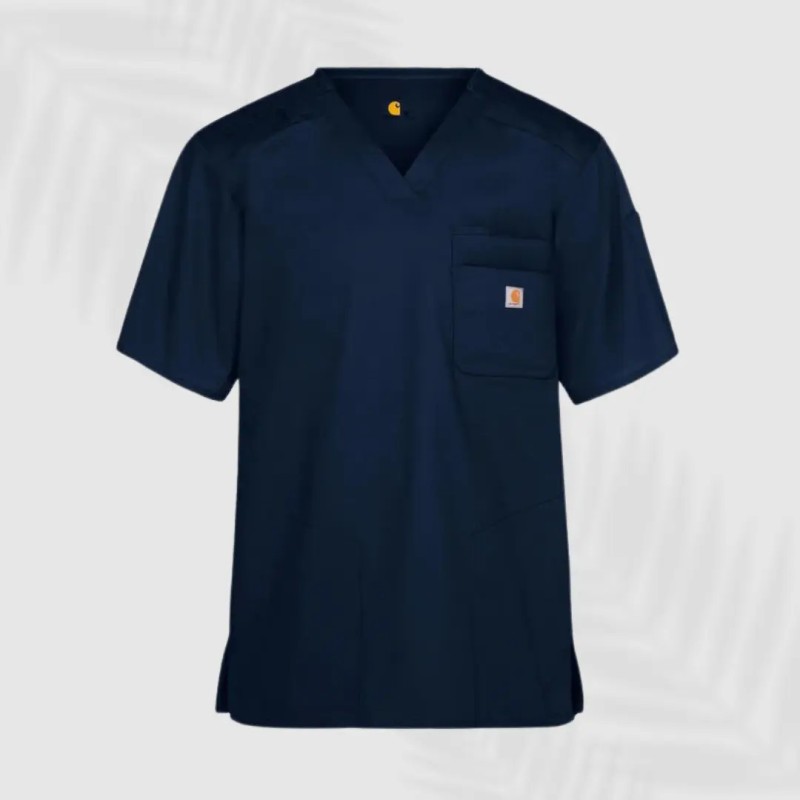 Camisa azul marino con un bolsillo